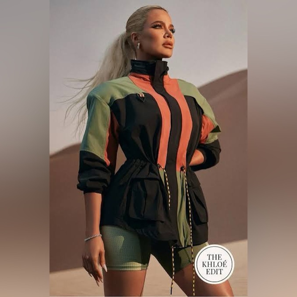 Fabletics Black and Green Utility Jacket